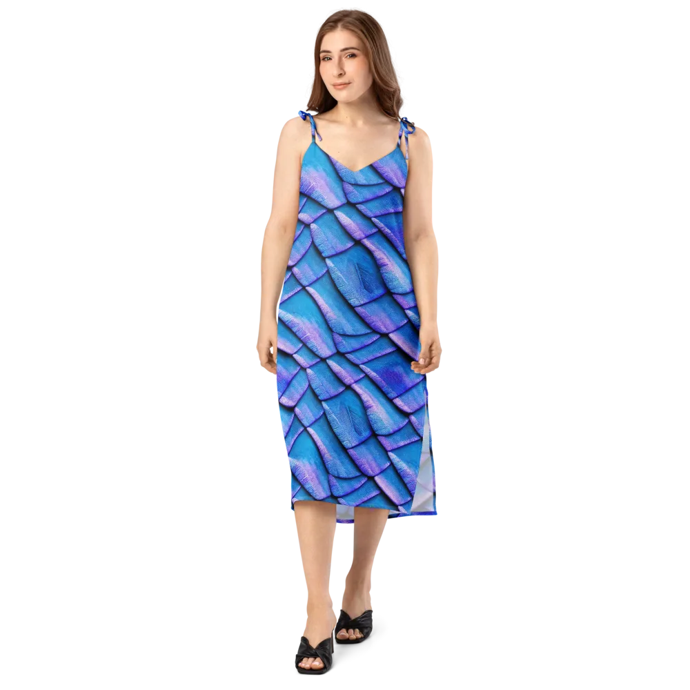 Electric Scales on Slip Dress — Front