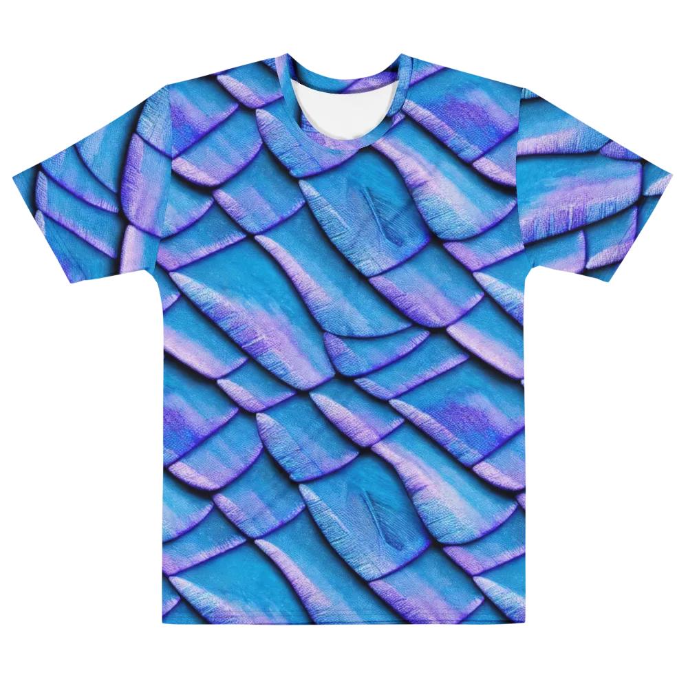 Electric Scales on Men's Cotton Crew Neck T-Shirt — Front