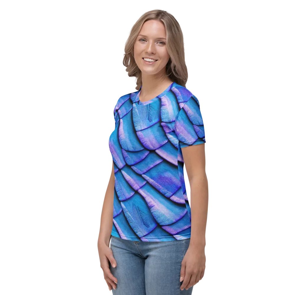 Electric Scales on Women's Crew Neck T-Shirt — Left
