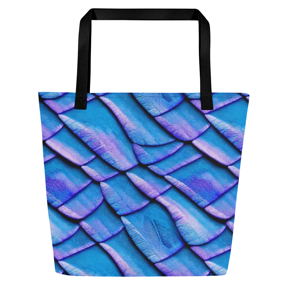 Electric Scales on Large Tote Bag W/ Pocket — Front