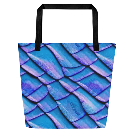 Electric Scales on a Large Tote Bag W/ Pocket