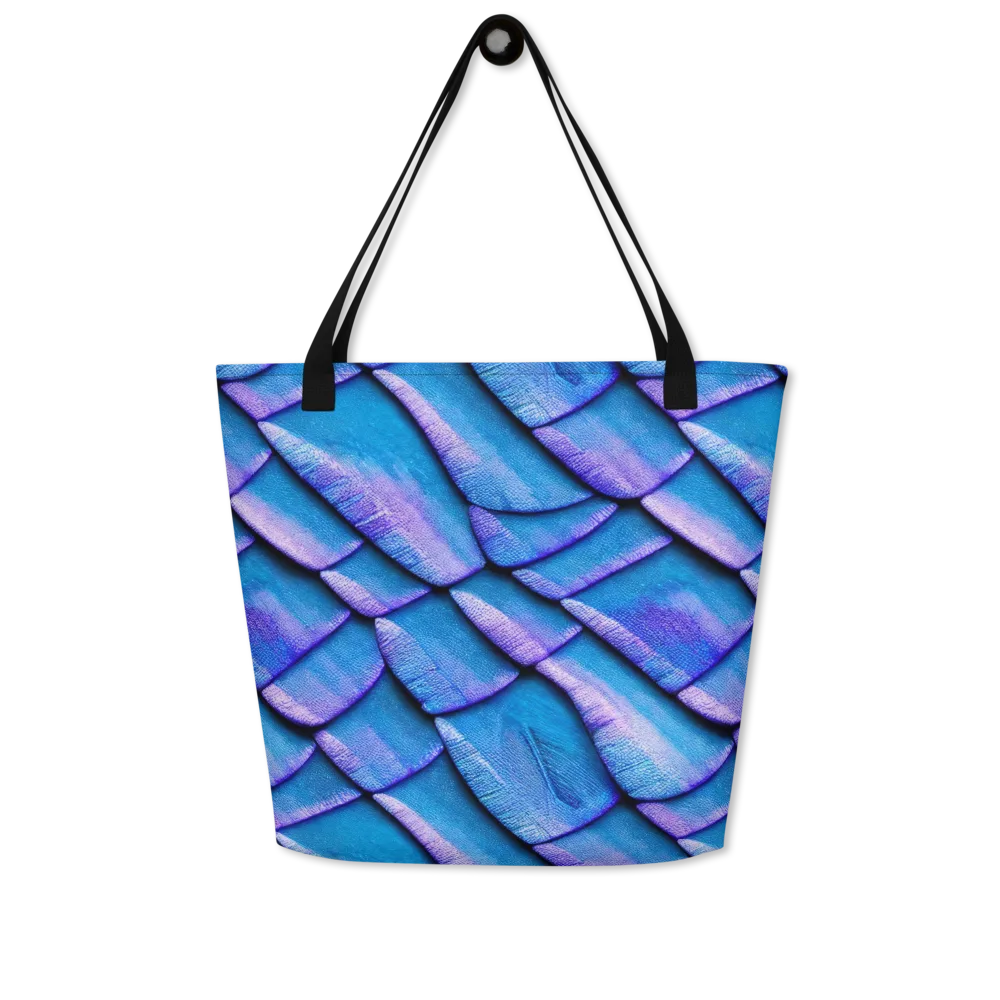 Electric Scales on Large Tote Bag W/ Pocket — Front