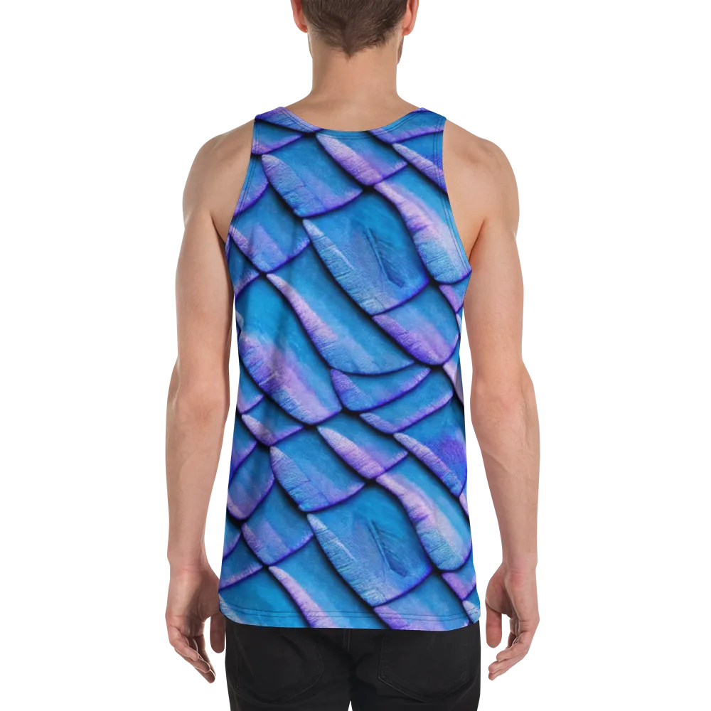 Electric Scales on Men's Tank Top — Back