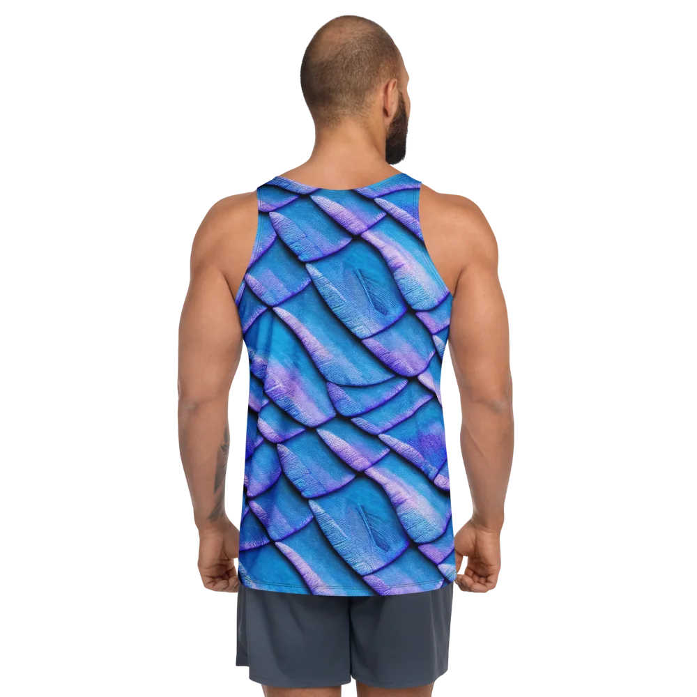 Electric Scales on Men's Tank Top — Back