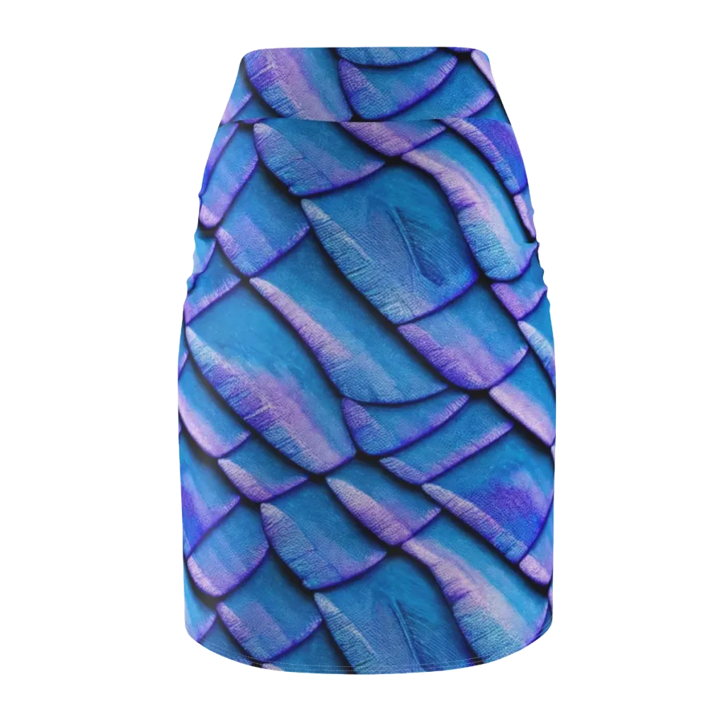 Electric Scales on Pencil Skirt — Back