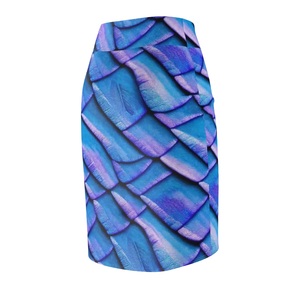 Electric Scales on Pencil Skirt — Back Side