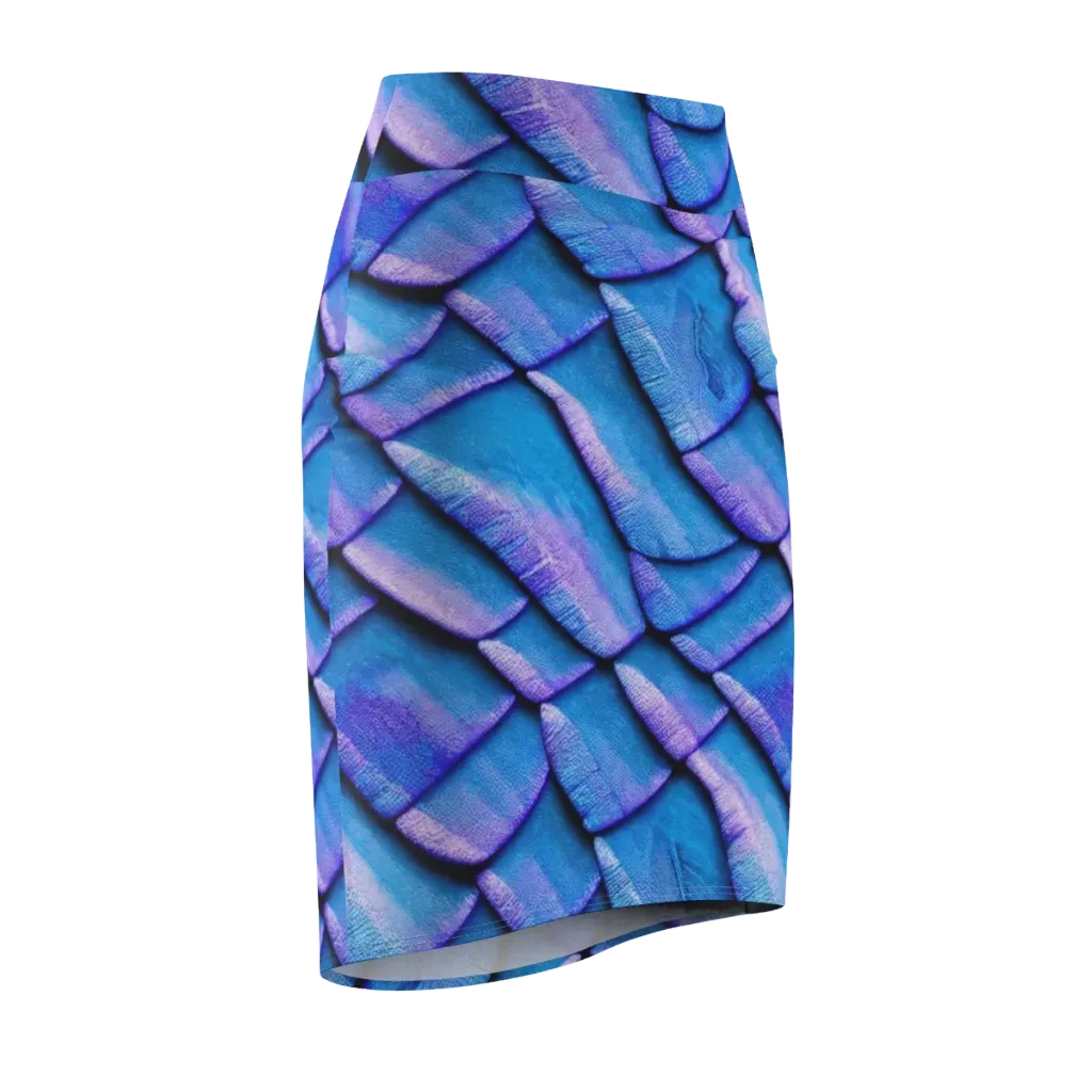 Electric Scales on Pencil Skirt — Front Side