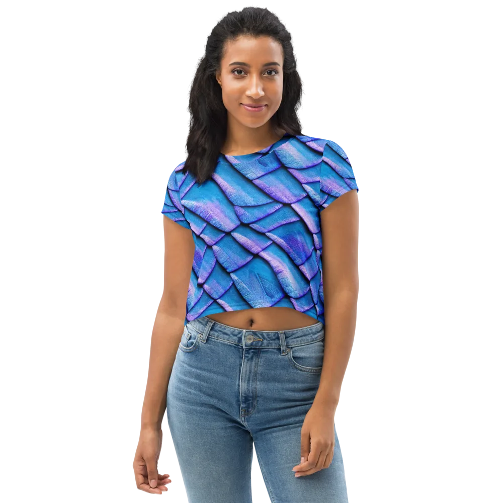 Electric Scales on Crop Tee — Front
