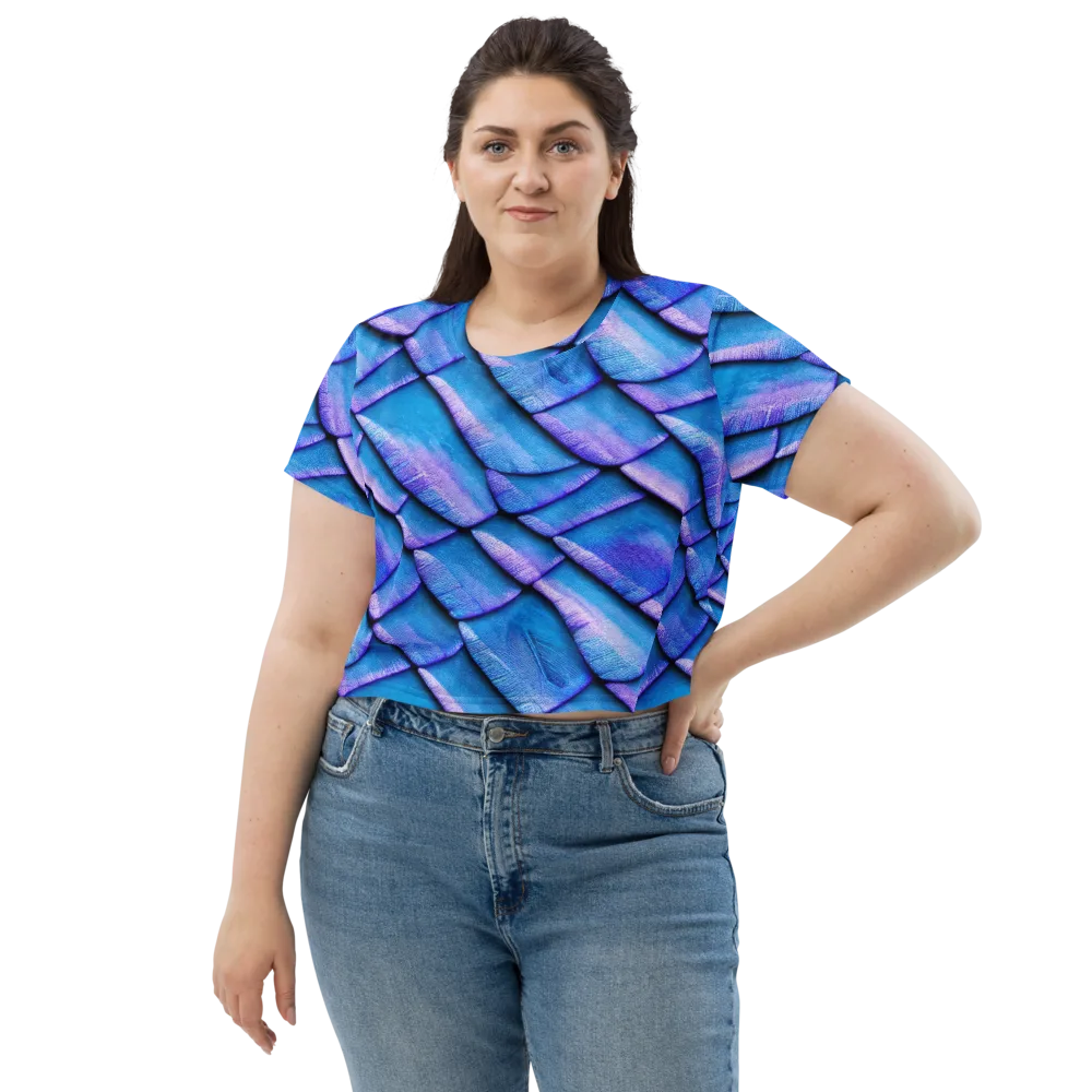 Electric Scales on Crop Tee — Front