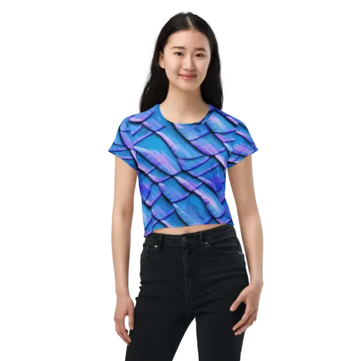 Electric Scales on a Crop Tee