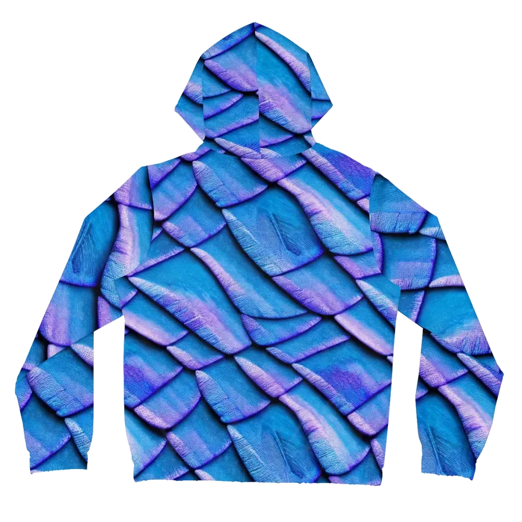 Electric Scales on Women's Full-Zip Hoodie — Back
