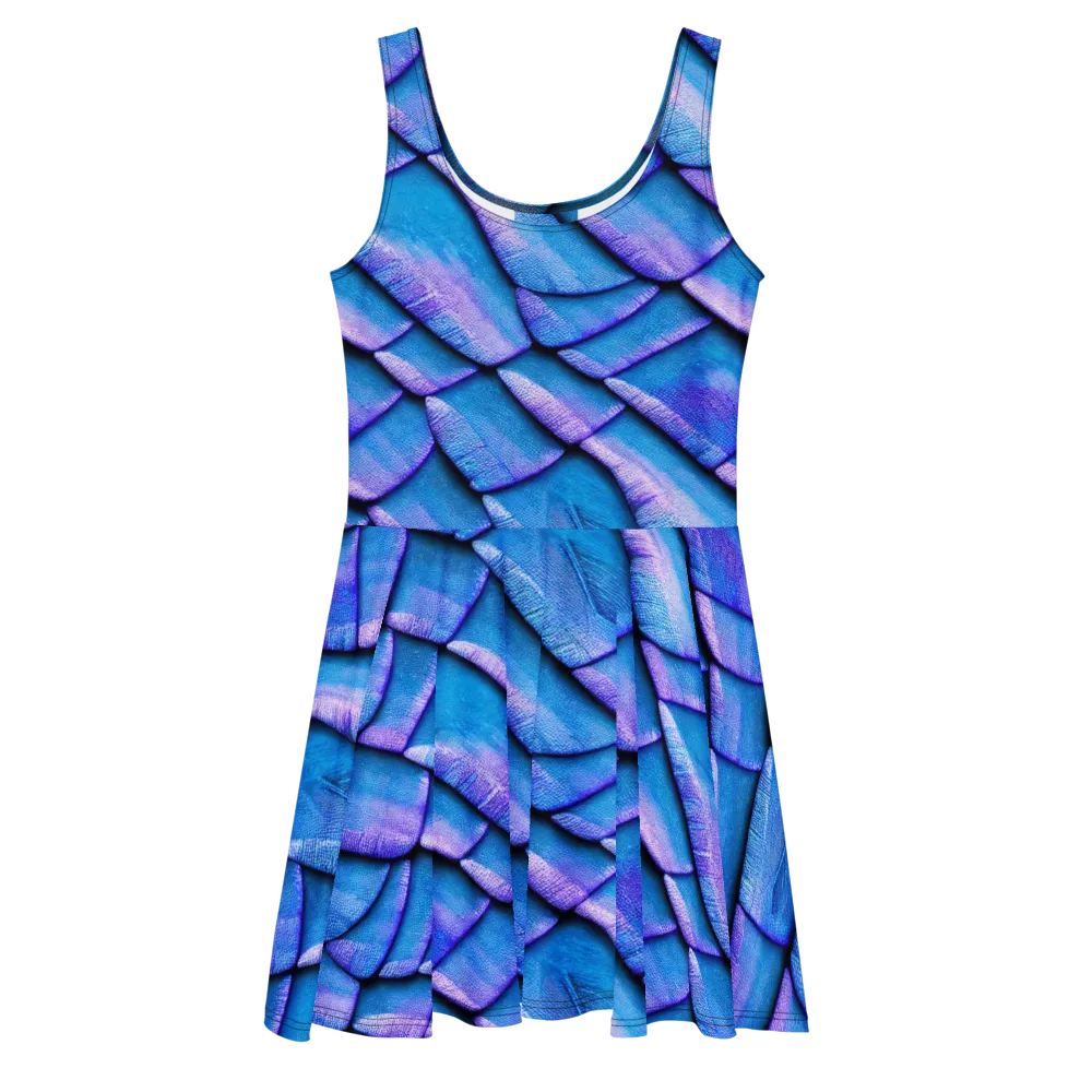 Electric Scales on Skater Dress — Front
