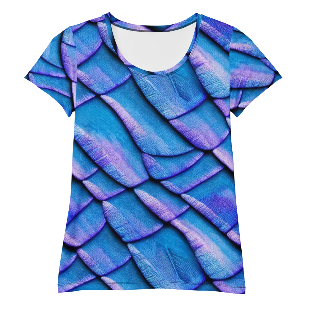 Electric Scales on Women's Athletic T-Shirt — Front