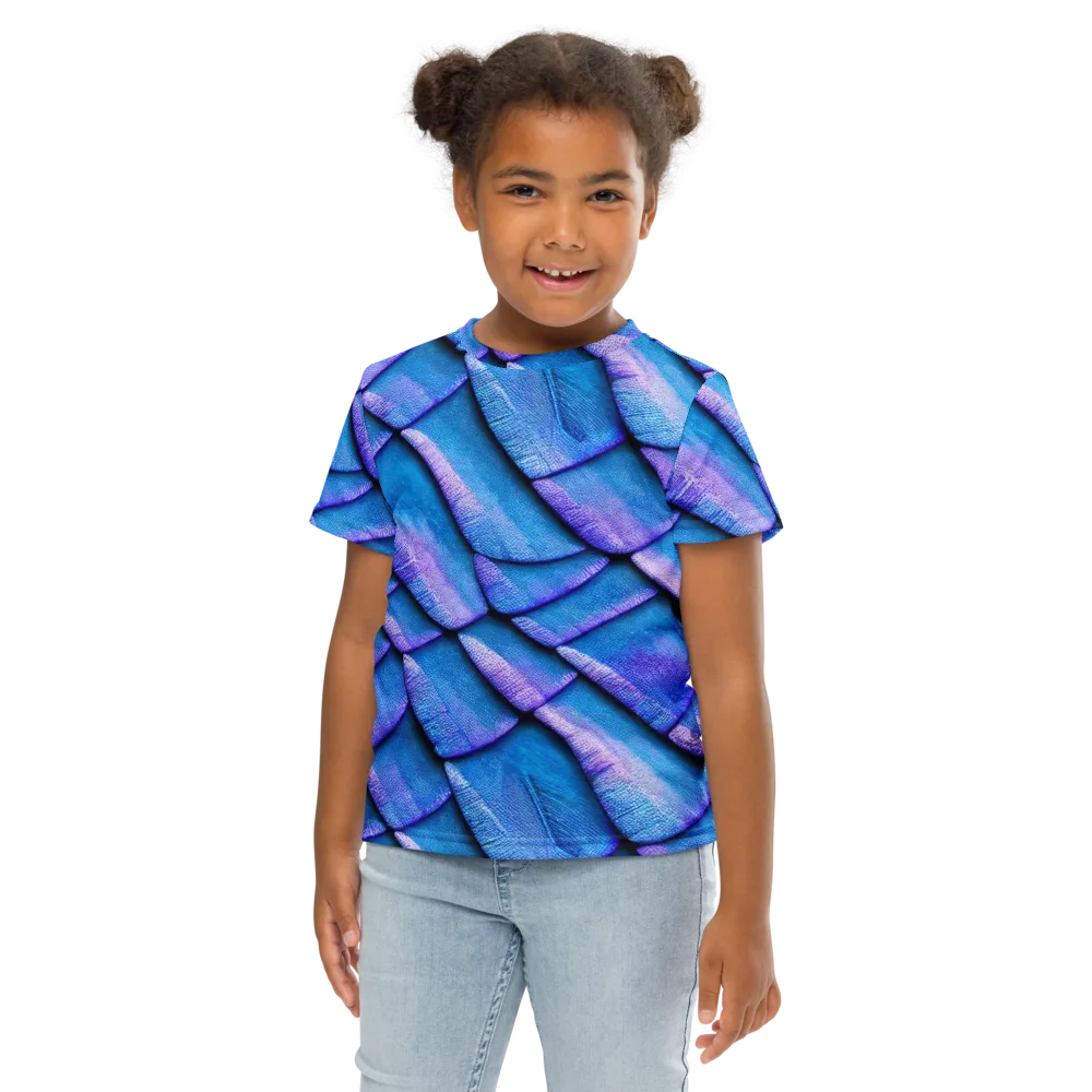 Electric Scales on Kids Crew Neck T-Shirt — Front