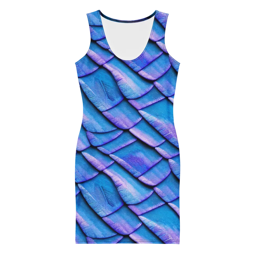 Electric Scales on Bodycon Dress — Front