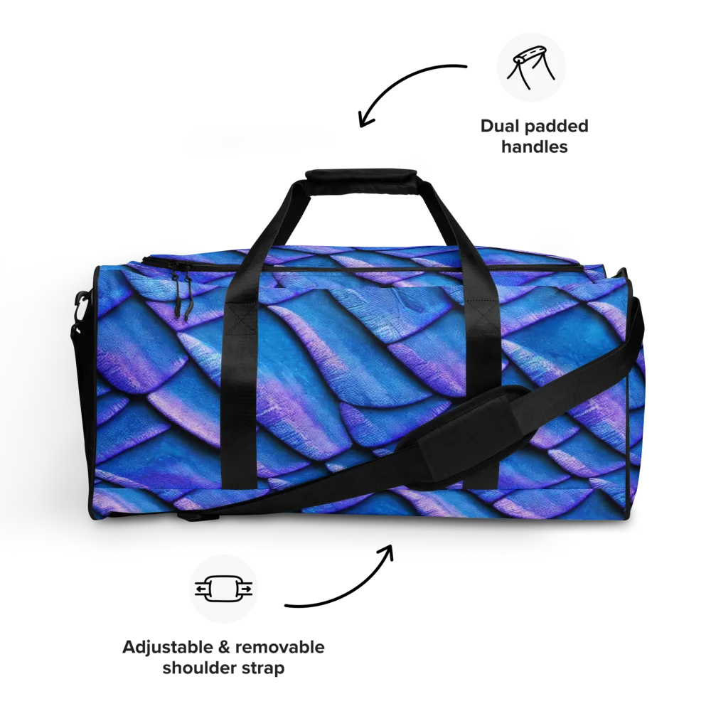 Electric Scales on Duffle Bag — Front