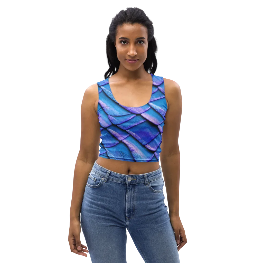 Electric Scales on Crop Top — Front