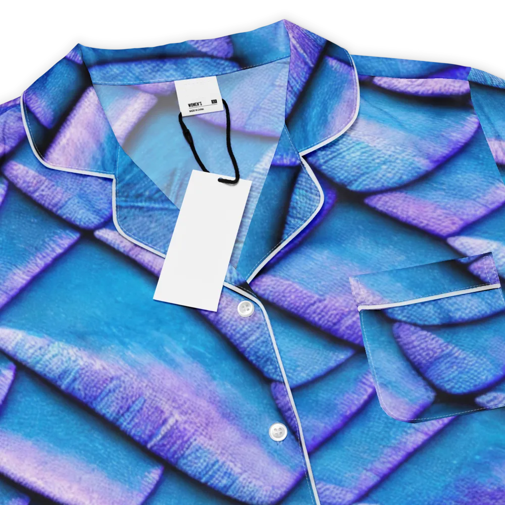 Electric Scales on Women's Short Sleeve Pajama Top — Product details