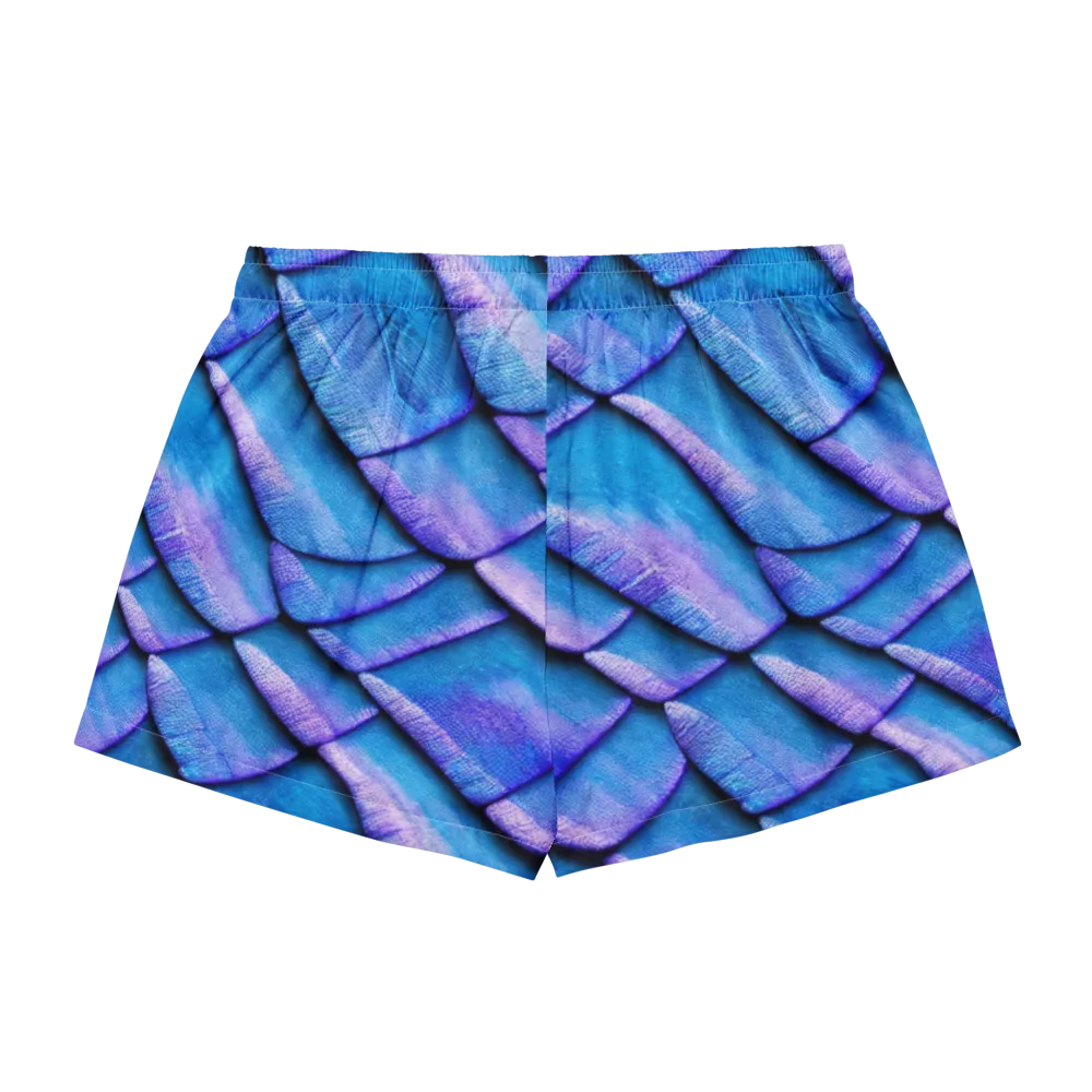 Electric Scales on Women's Pajama Shorts — Back