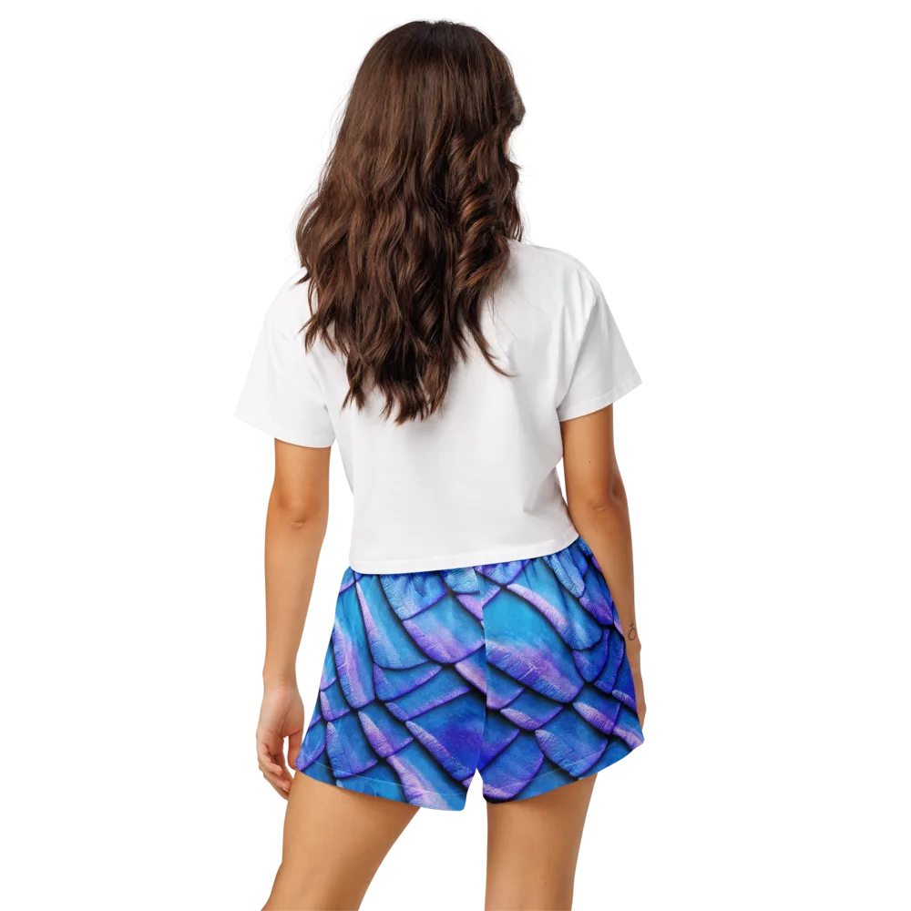 Electric Scales on Women's Pajama Shorts — Back