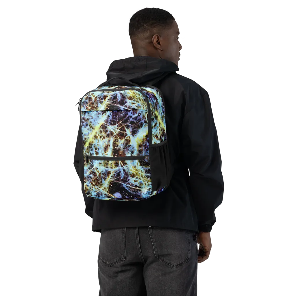 Iridescent Orbit on Utility Backpack — Back