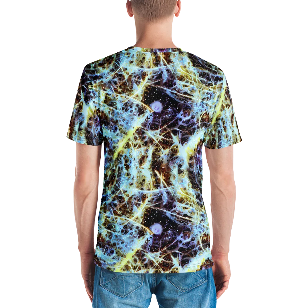 Iridescent Orbit on Men's Crew Neck T-Shirt — Back