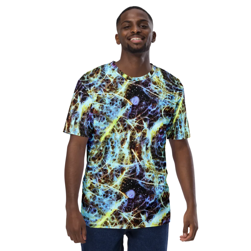 Iridescent Orbit on Men's Crew Neck T-Shirt — Front