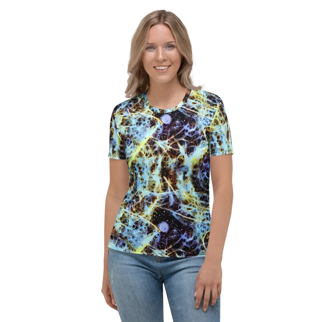 Iridescent Orbit on Women's Crew Neck T-Shirt — Front