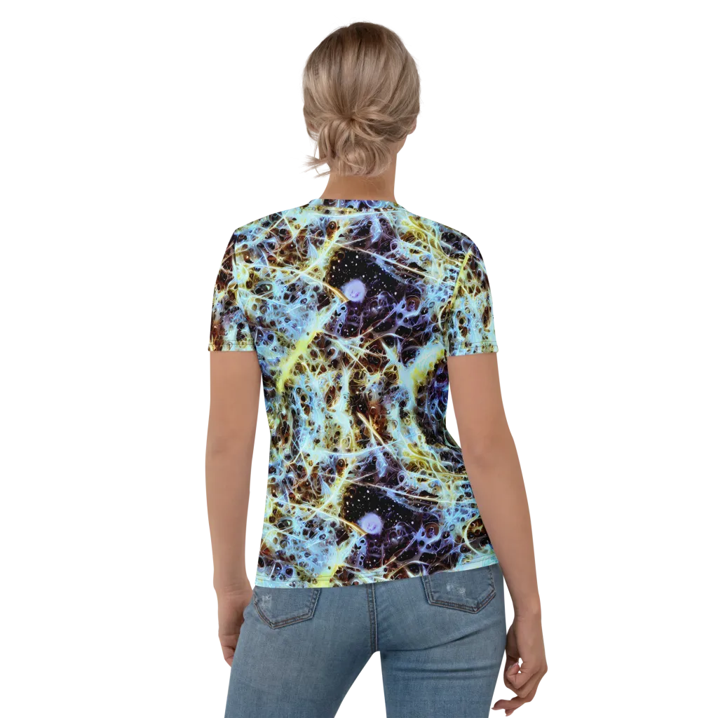 Iridescent Orbit on Women's Crew Neck T-Shirt — Back