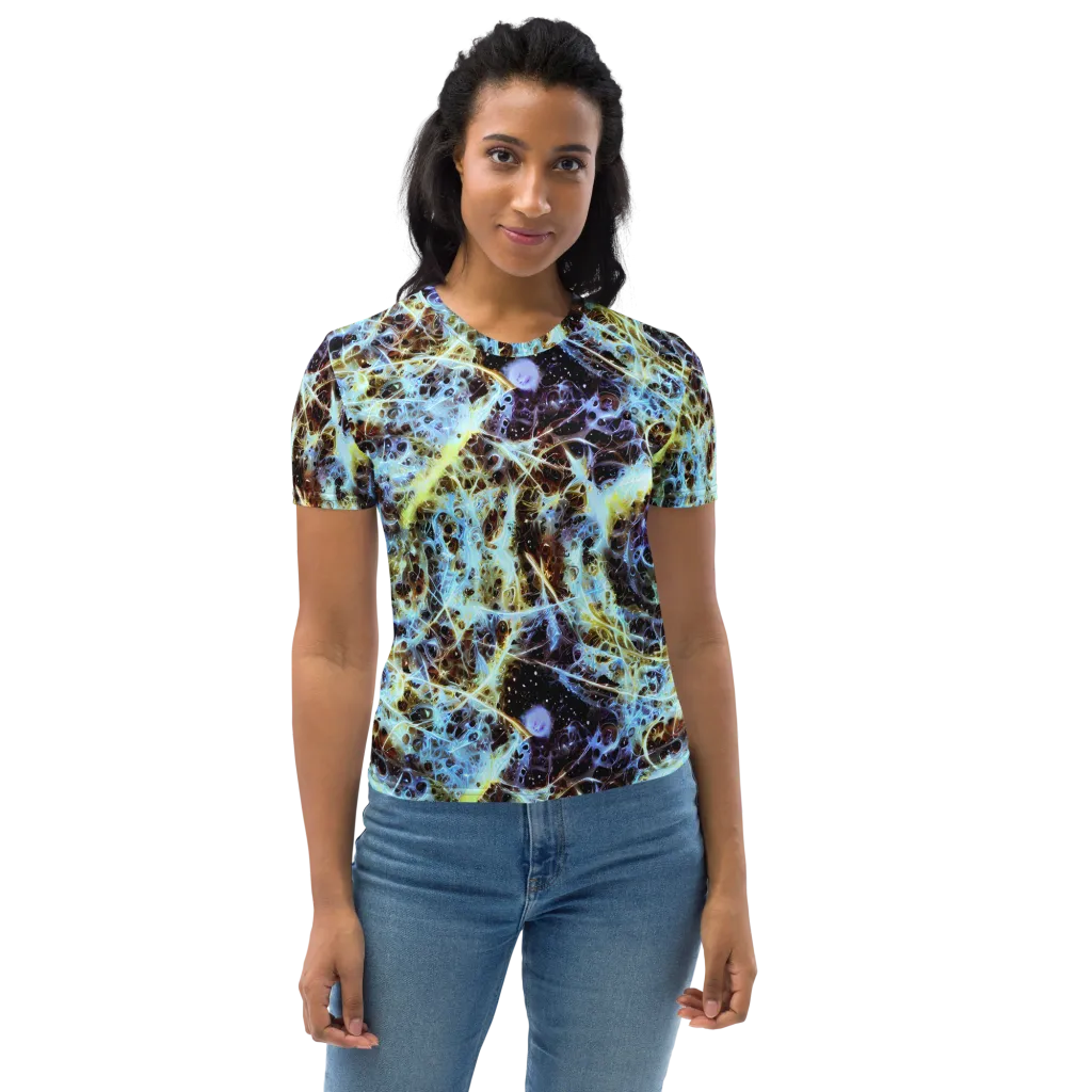 Iridescent Orbit on Women's Crew Neck T-Shirt — Front