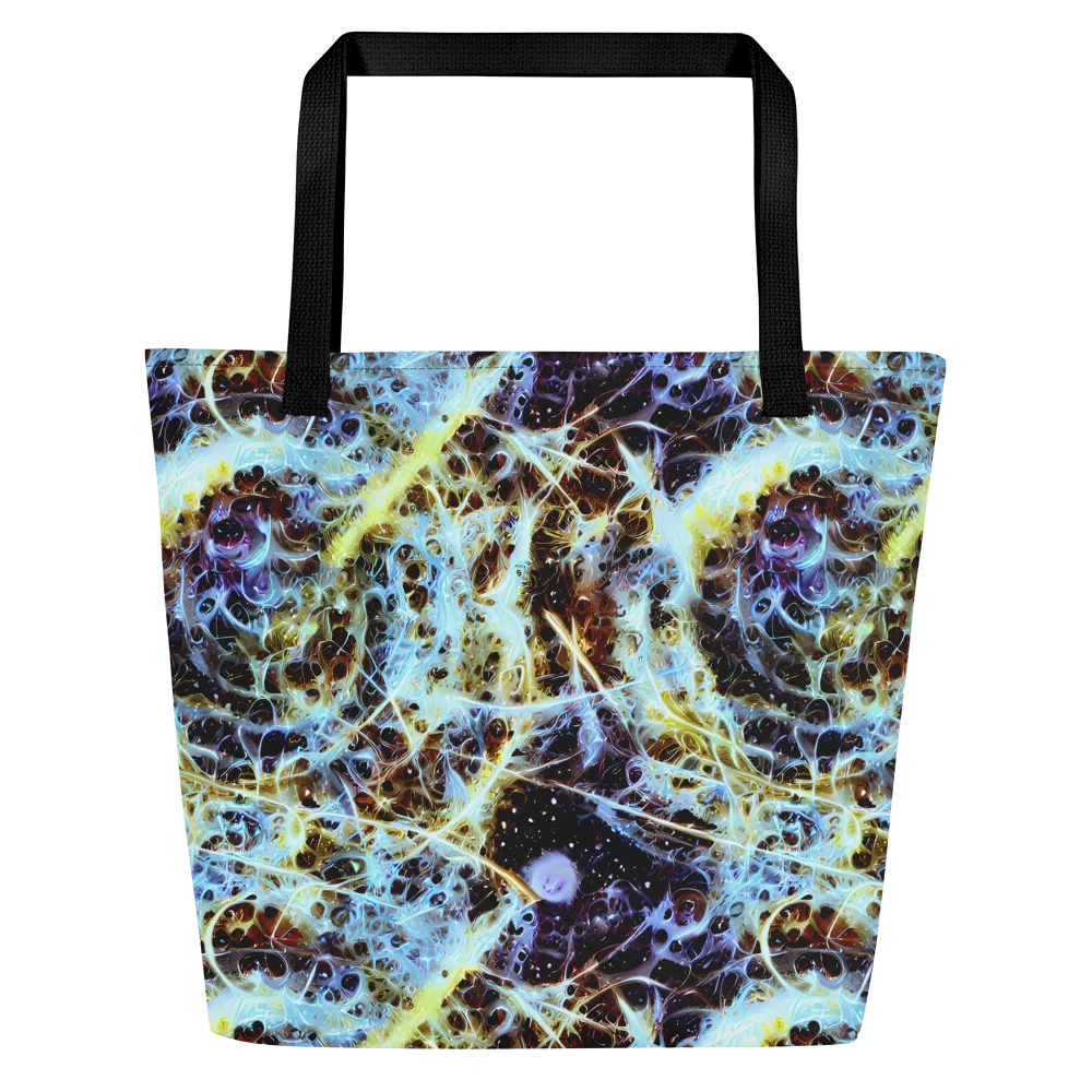 Iridescent Orbit on Large Tote Bag W/ Pocket — Front