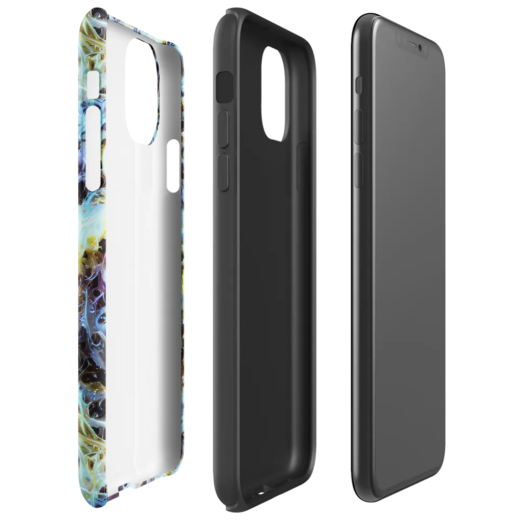 Iridescent Orbit on Tough Case for iPhone® — Right