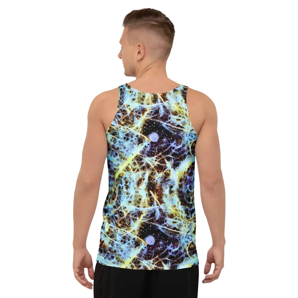 Iridescent Orbit on Men's Tank Top — Back