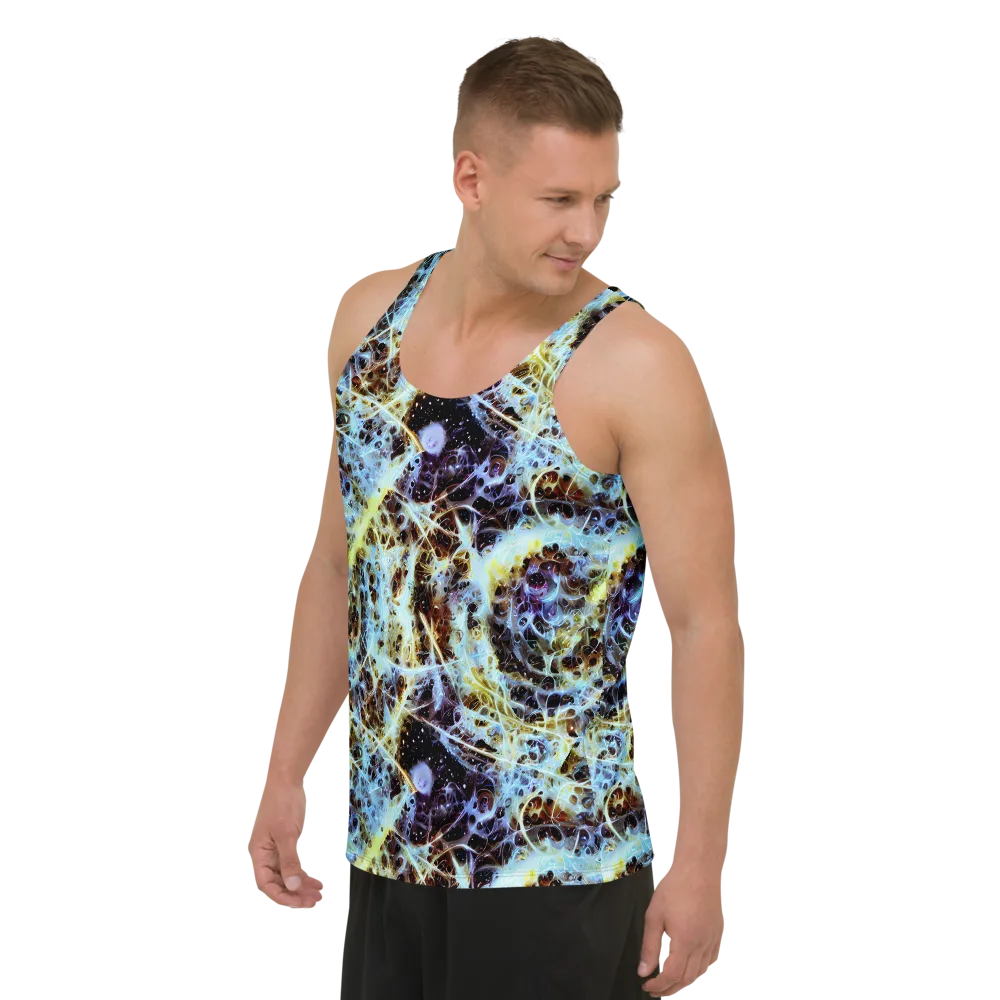 Iridescent Orbit on Men's Tank Top — Left Front