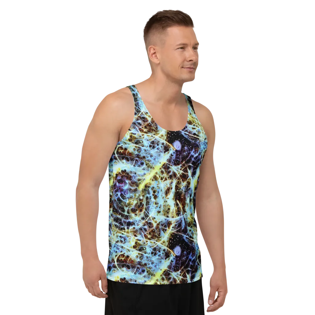 Iridescent Orbit on Men's Tank Top — Right Front