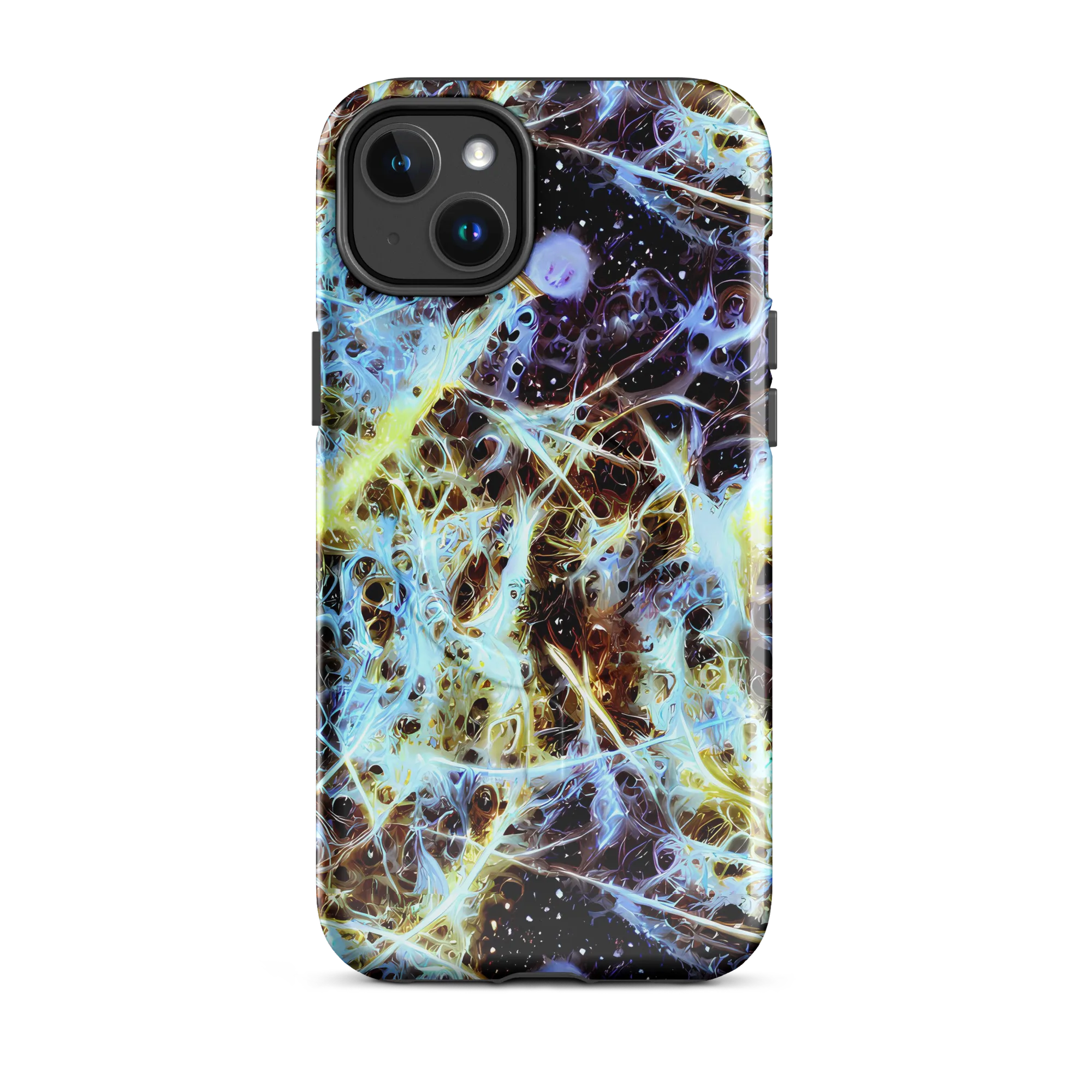 Iridescent Orbit on MagSafe Tough Case for iPhone® — Front