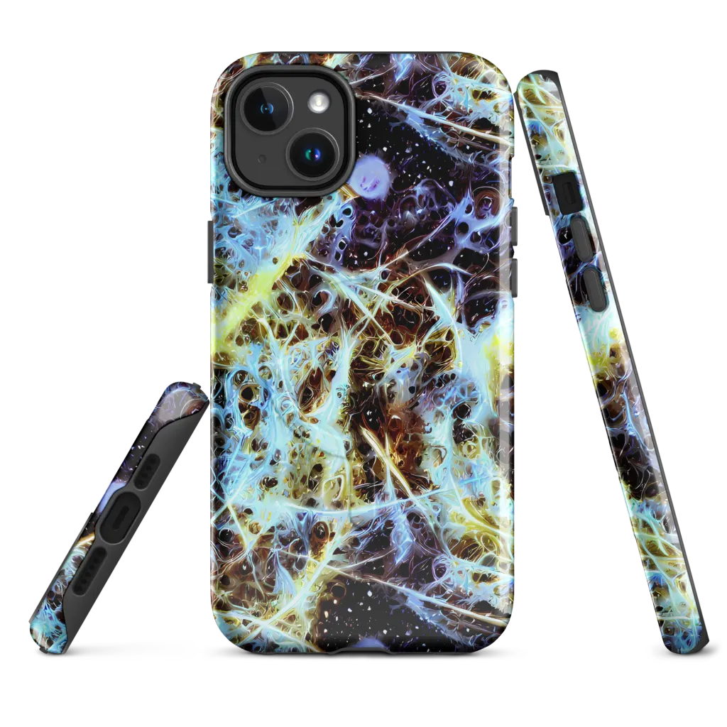 Iridescent Orbit on MagSafe Tough Case for iPhone® — Front