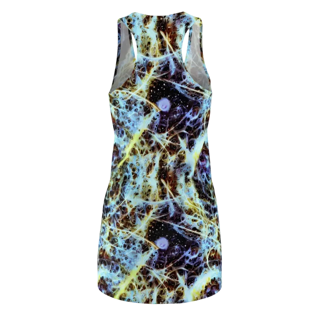 Iridescent Orbit on Racerback Dress — Back