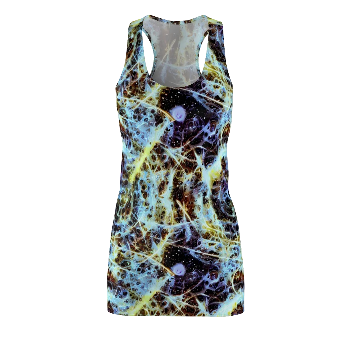Iridescent Orbit on Racerback Dress — Front
