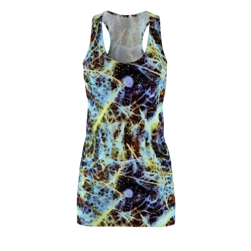 Iridescent Orbit on a Racerback Dress