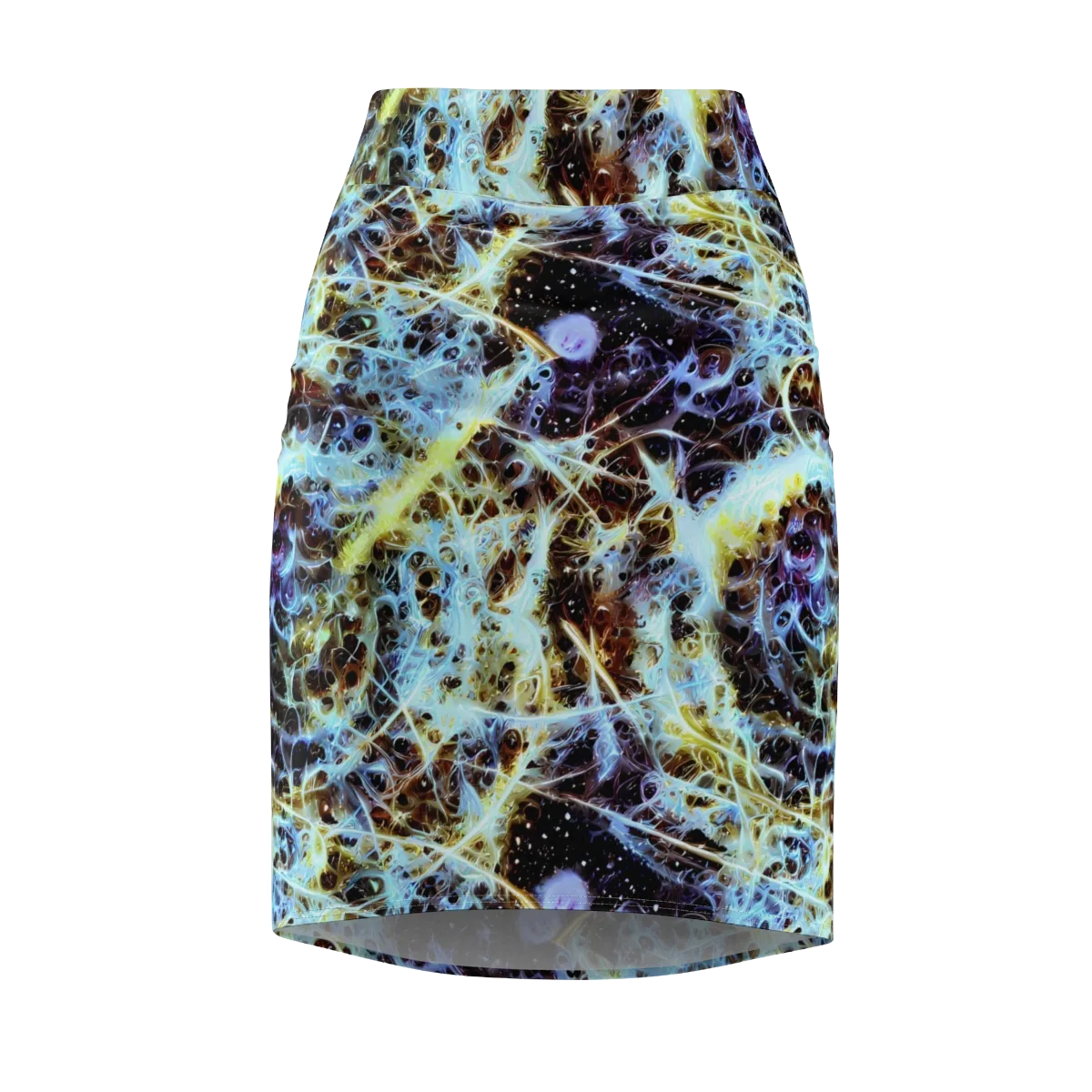 Iridescent Orbit on Pencil Skirt — Front