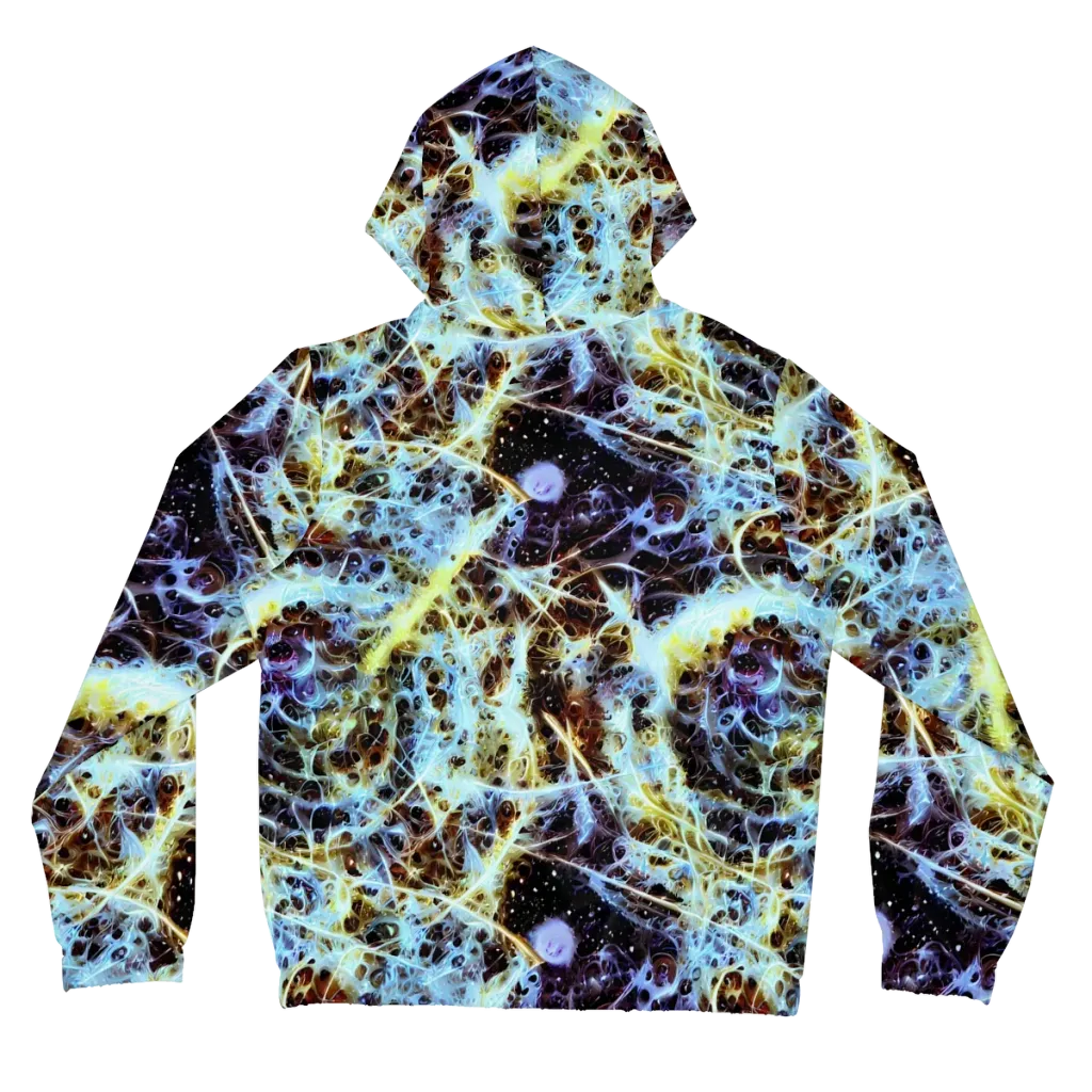 Iridescent Orbit on Women's Full-Zip Hoodie — Back