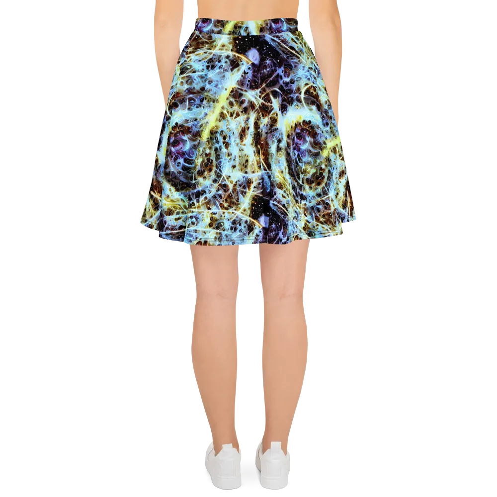 Iridescent Orbit on Skater Skirt — Back