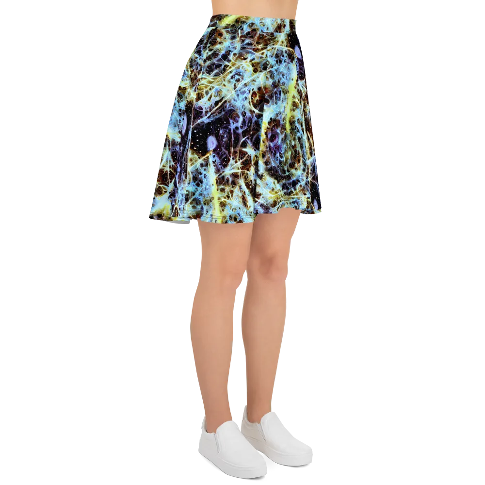 Iridescent Orbit on Skater Skirt — Right
