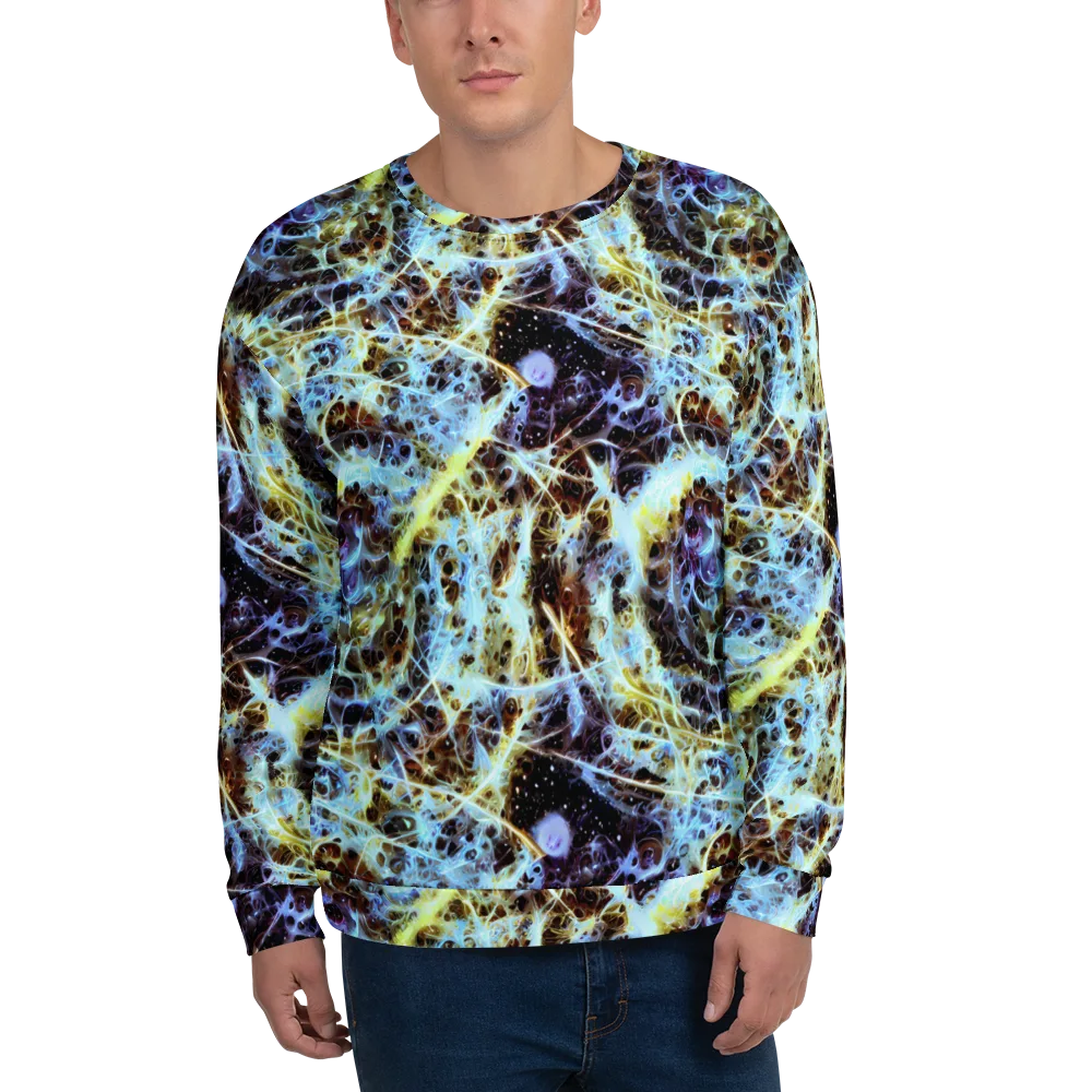 Iridescent Orbit on Sweatshirt — Front