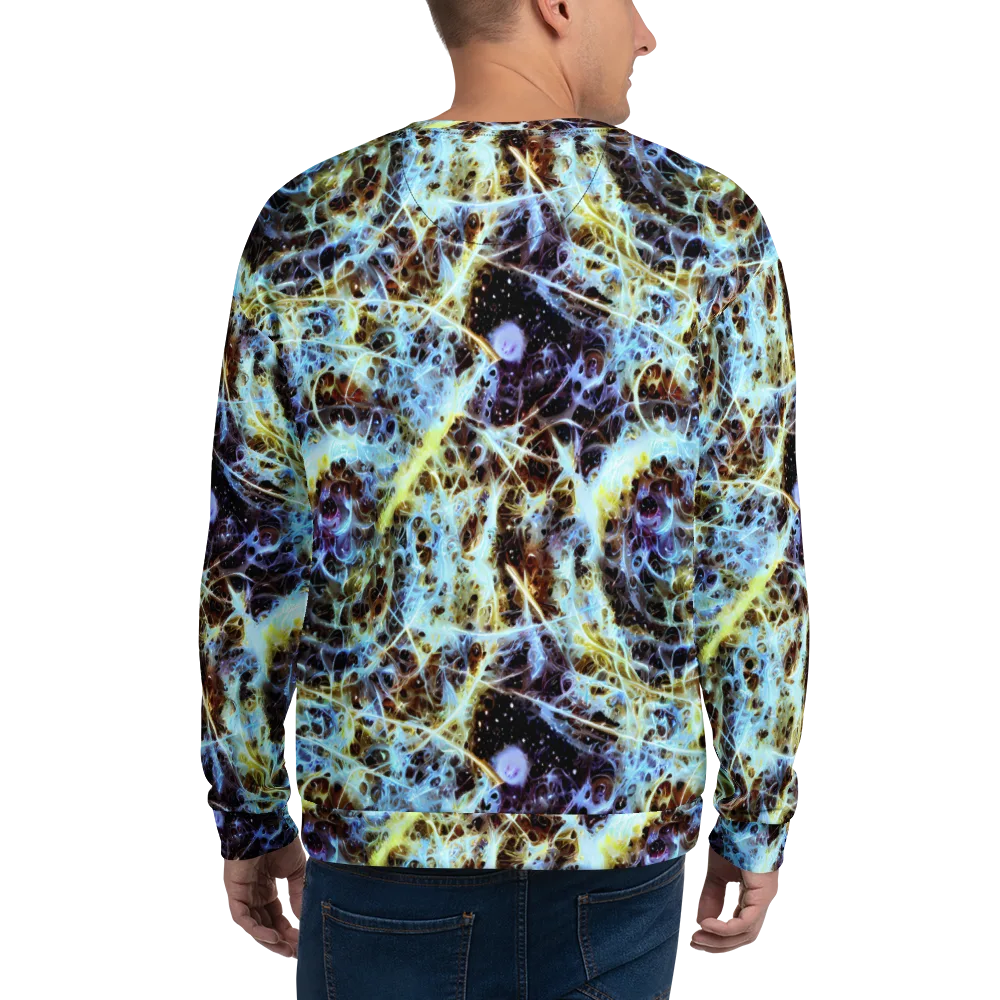 Iridescent Orbit on Sweatshirt — Back