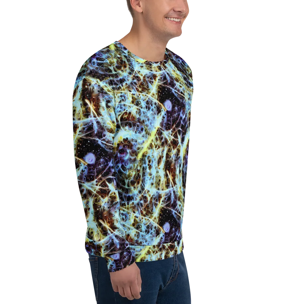 Iridescent Orbit on Sweatshirt — Right Front