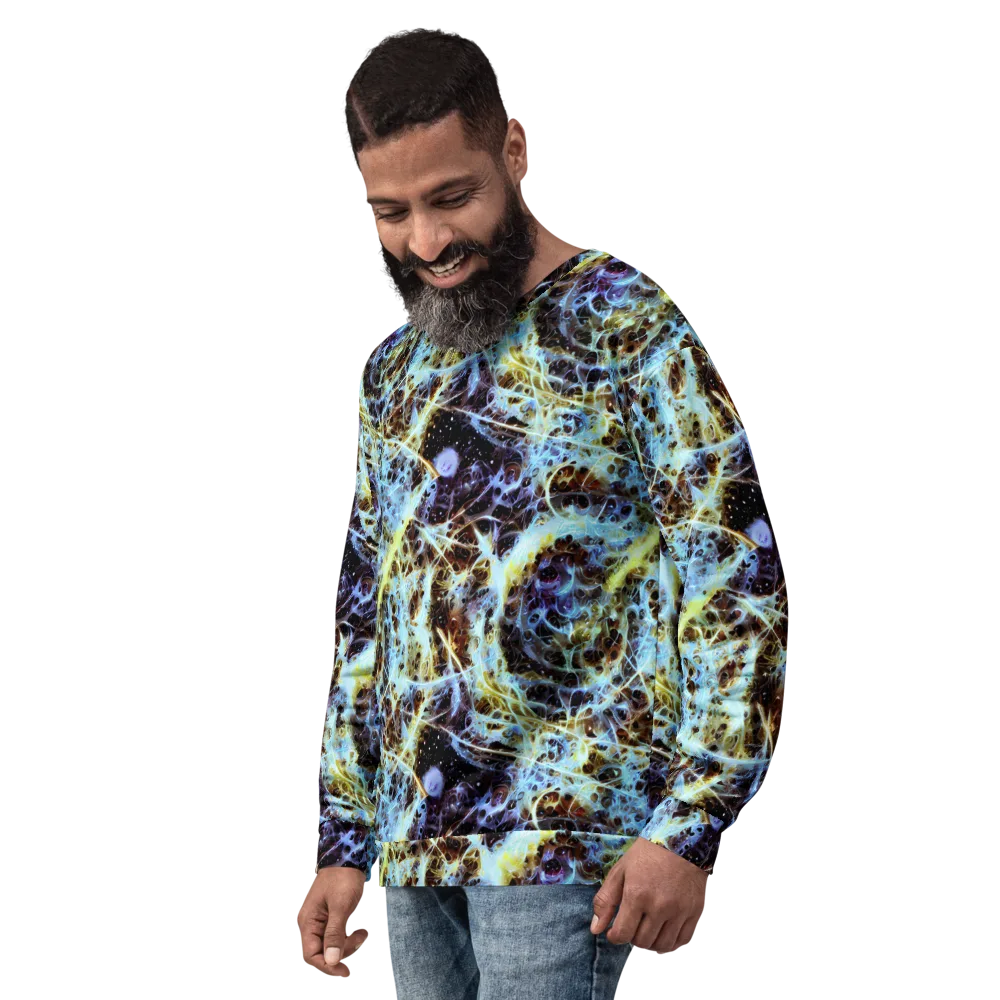 Iridescent Orbit on Sweatshirt — Left Front