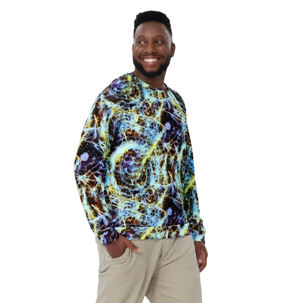 Iridescent Orbit on Sweatshirt — Front