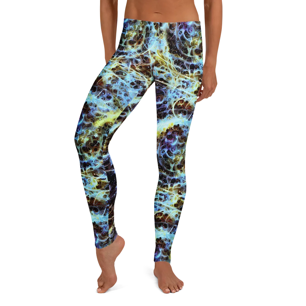 Iridescent Orbit on Leggings — Front
